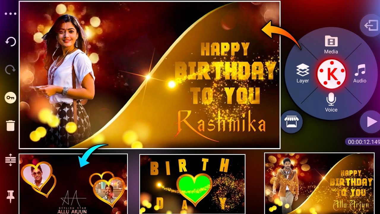 Happy birthday video editing in kinemaster birthday video editing birthday Trending video 2021