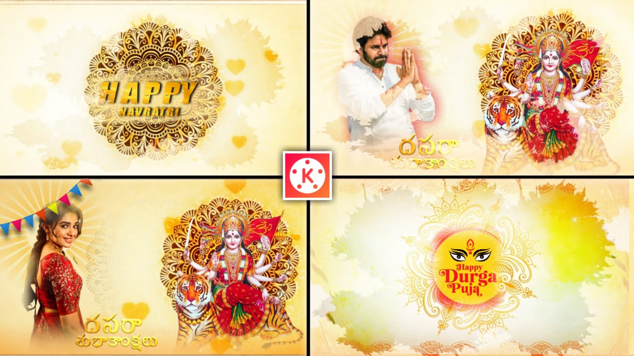 How To Make Dasara Special Video Editing Navratri Video Editing in Kinemastar Trending video edit